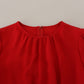 Dolce & Gabbana Red Silk Sheath A-line Knee Length Dress