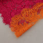 Dolce & Gabbana Pink Orange Lace Cotton High Waist Shorts