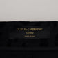 Dolce & Gabbana Black Denim Cotton Stretch Hot Pants Shorts
