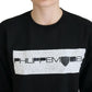 Philippe Model Black Printed Long Sleeves Pullover Sweater