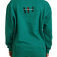 Philippe Model Green Printed Long Sleeves Pullover Sweater