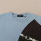 Philippe Model Light Blue Logo Printed Long Sleeves Sweater