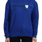 Philippe Model Blue Printed Long Sleeves Pullover Sweater