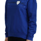 Philippe Model Blue Printed Long Sleeves Pullover Sweater