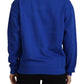 Philippe Model Blue Printed Long Sleeves Pullover Sweater