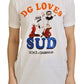 Dolce & Gabbana White Cotton DG Loves SUD  T-shirt