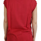 Dolce & Gabbana Red Cotton DG Logo Tank Top T-shirt