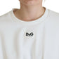 Dolce & Gabbana White Corset Stretch Cotton Top T-shirt
