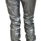 Dolce & Gabbana Metallic Silver High Waist Skinny Pants