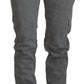 Care Label Gray Washed Cotton Skinny Women Casual Denim Jeans