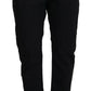 CYCLE Black Cotton Baggy High Waist Women Pants