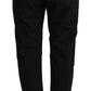 CYCLE Black Cotton Baggy High Waist Women Pants