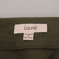 LAUREL Green Cotton High Waist Women Tapered Pants