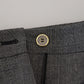 Dolce & Gabbana Gray High Waist Women Wool Pants