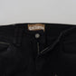 John Galliano Black Cotton Mid Waist Skinny Slim Fit Denim Jeans