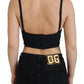 Dolce & Gabbana Pink Leopard Print Cropped Bustier Corset Top