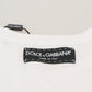 Dolce & Gabbana T-shirt Top White Textured Short Sleeve