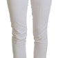 Dondup White High Waist Tapered Women Pants