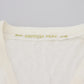 Patrizia Pepe Ivory V-Neck Long Sleeves Women Blouse Top