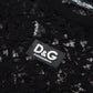 Dolce & Gabbana Black Floral Lace Cotton Shift Mini Dress