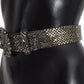 Dolce & Gabbana Multicolor Wide Crystal Buckle Sequined Belt