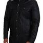 Dolce & Gabbana Black Lamb Leather Collared Men Coat Jacket