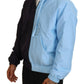 Dolce & Gabbana Black Blue DG Hooded Full Zip Men Jacket