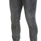 Dolce & Gabbana Grey Washed Cotton Slim Fit Men Denim Jeans