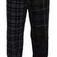 Dolce & Gabbana Multicolor Checkered Wool Men Jogger Pants
