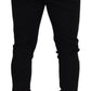 Dolce & Gabbana Black Wool Horseshoe Jogger Pants