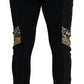 Dolce & Gabbana Black Polyester Skinny Jogger Men Pants