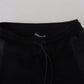 Dolce & Gabbana Black Polyester Skinny Jogger Men Pants