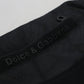 Dolce & Gabbana Black Polyester Skinny Jogger Men Pants