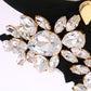 Dolce & Gabbana Black Crystal White Hair Parrucchiera Headband Diadem