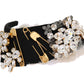 Dolce & Gabbana Black Crystal White Hair Parrucchiera Headband Diadem