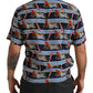 Dolce & Gabbana Multicolor Beach Chair Short Sleeves Shirt