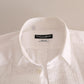 Dolce & Gabbana White GOLD Formal Cotton Tuxedo Dress Shirt