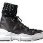 Dolce & Gabbana Black Nylon Galileo High Top Sneakers Shoes