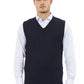 Alpha Studio Blue Viscose Men's Jacket