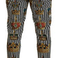 Dolce & Gabbana White Cotton Stretch Crown Trouser Pants