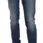 Fiorucci Blue Washed Mid Waist Slim Fit Denim Jeans