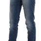 Fiorucci Blue Washed Mid Waist Slim Fit Denim Jeans