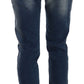 Fiorucci Blue Washed Mid Waist Slim Fit Denim Jeans