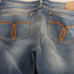 Fiorucci Blue Washed Mid Waist Slim Fit Denim Jeans