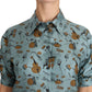 Dolce & Gabbana Multicolor Musical Instruments Silk Short sleeve Shirt