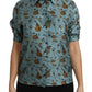 Dolce & Gabbana Multicolor Musical Instruments Silk Short sleeve Shirt