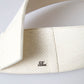 GF Ferre Off White Waxed Cotton Wide Fashion Waistband Belt