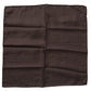 Dolce & Gabbana Brown Patterned Silk Square Handkerchief Scarf