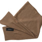 Dolce & Gabbana Brown Knitted Camel Wrap Shawl Foulard Scarf
