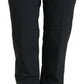 Dolce & Gabbana Black Wool High Waist Tapered Pants